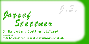 jozsef stettner business card